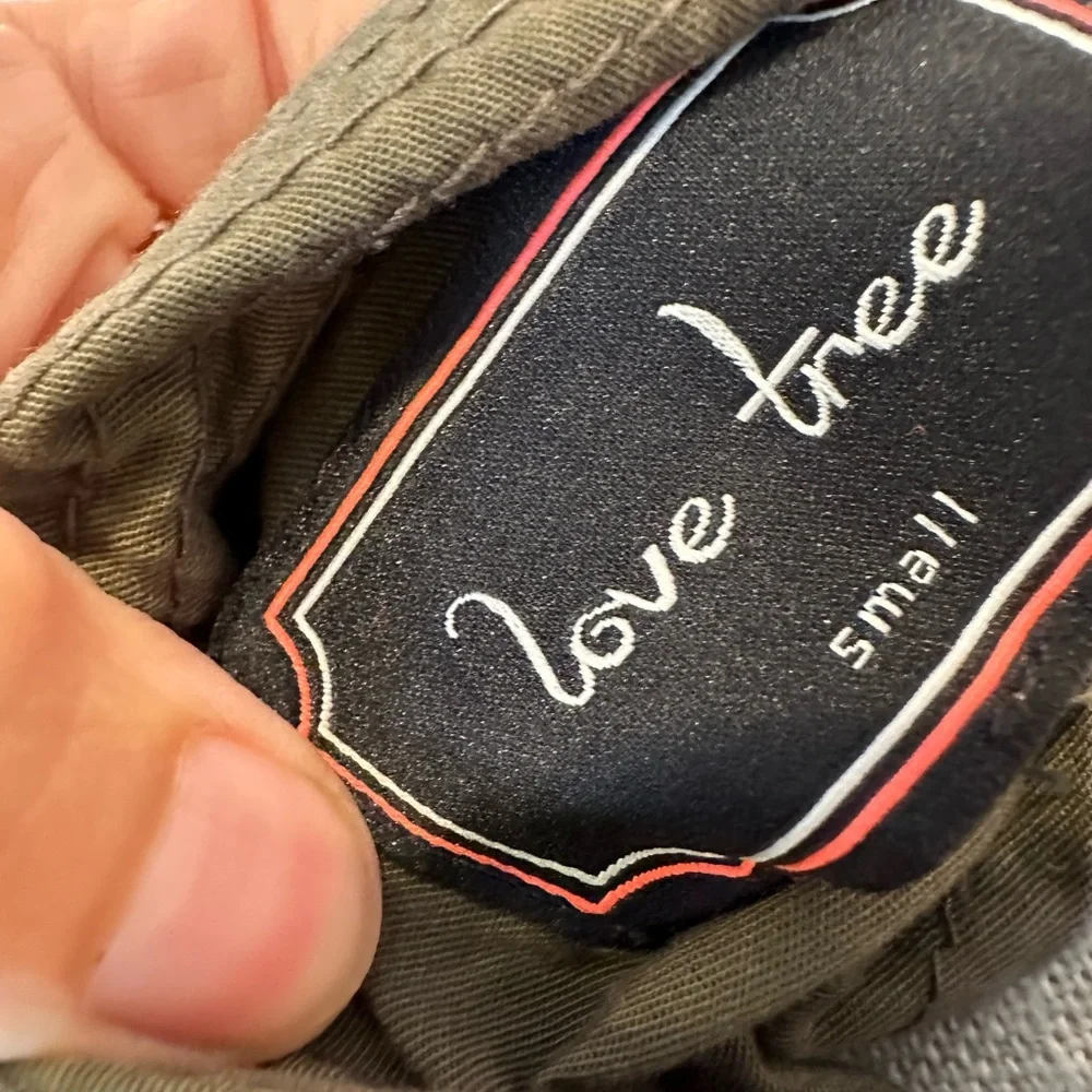 Love Tree olive green lightweight cargo jacket - Picture 3 of 7